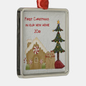 初めてのクリスマスインザニューホームメタルオーナメント メタルオーナメント (右)