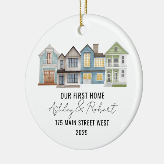 初めてのクリスマスインザニューホーム2025 セラミックオーナメント (左)