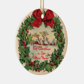 初めてのクリスマスインニューホームオーナメント セラミックオーナメント (右)