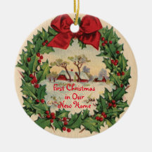 初めてのクリスマスインニューホームオーナメント