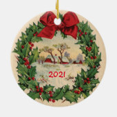 初めてのクリスマスインニューホームオーナメント セラミックオーナメント (裏面)