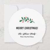 初めてのクリスマスインニューホームクリスマスパーソナライズされた (裏面)