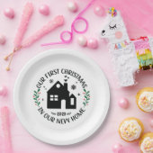初めてのクリスマスインニューホームクリスマスパーソナライズされた ペーパープレート (パーティー)