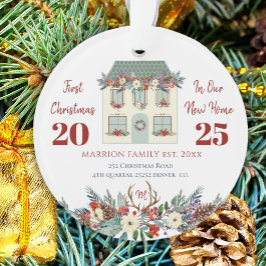 初めてのクリスマスインニューホーム引っ越し祝いパーティーファミリー オーナメント