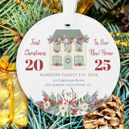 初めてのクリスマスインニューホーム引っ越し祝いパーティーファミリー オーナメント