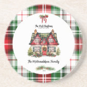 初めてのクリスマスインホームファミリーファームハウスシックレッド コースター (正面)