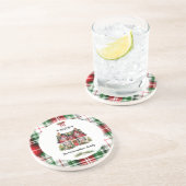 初めてのクリスマスインホームファミリーファームハウスシックレッド コースター (側面)