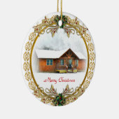 初めてのクリスマスイン新しいホームオーナメント セラミックオーナメント (右)