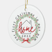初めてのクリスマスイン新しいホームオーナメント セラミックオーナメント (左)