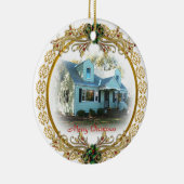 初めてのクリスマスイン新しいホームオーナメント セラミックオーナメント (右)