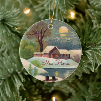 初めてのクリスマスイン新しいホームオーナメント セラミックオーナメント