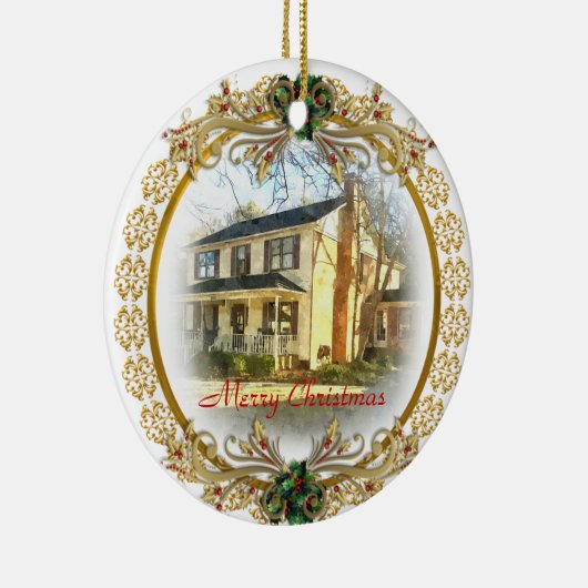 初めてのクリスマスイン新しいホームオーナメント セラミックオーナメント (右)