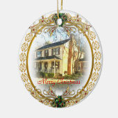 初めてのクリスマスイン新しいホームオーナメント セラミックオーナメント (左)