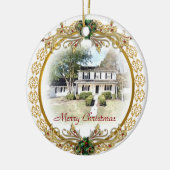 初めてのクリスマスイン新しいホームオーナメント セラミックオーナメント (左)