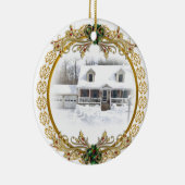 初めてのクリスマスイン新しいホームオーナメント セラミックオーナメント (右)