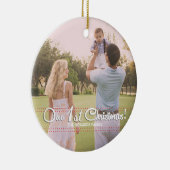 初めてのクリスマスエレガントのモダンオーナメント セラミックオーナメント (右)