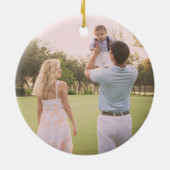 初めてのクリスマスエレガントのモダンオーナメント セラミックオーナメント (裏面)