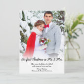初めてのクリスマスエレガントは写真のMr.And Mrs. シーズンカード (スタンド正面)