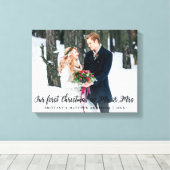 初めてのクリスマスエレガントは夫妻 キャンバスプリント (インサイチュ (ウッドフロア))