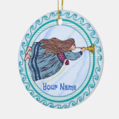 初めてのクリスマスエンジェルオーナメント セラミックオーナメント (左)