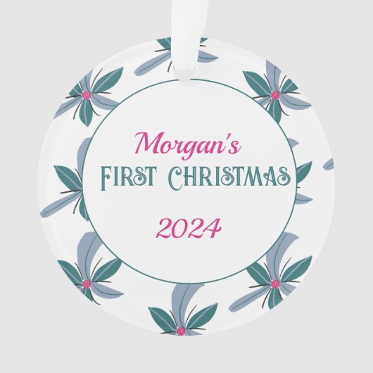 初めてのクリスマスオーナメント オーナメント (正面)