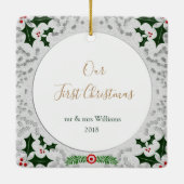 初めてのクリスマスオーナメント セラミックオーナメント (裏面)