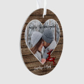 初めてのクリスマスカスタムカップルの休日 オーナメント (正面)