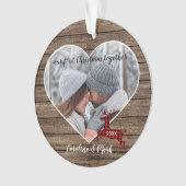 初めてのクリスマスカスタムカップルの休日 オーナメント (正面)