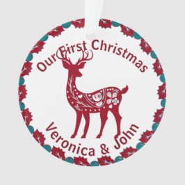 初めてのクリスマスカスタムノルディックトナディアスカンジナビア オーナメント