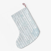 初めてのクリスマスカスタムベビーガール雪だるま スモールクリスマスストッキング (裏面 (吊り時))