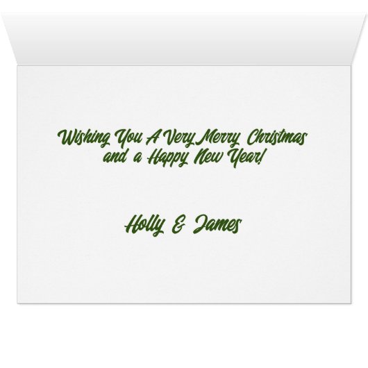 初めてのクリスマスカップルの名前の写真 (内部横(下))