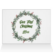 初めてのクリスマスカップルの名前の写真 (内部横(上))