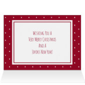 初めてのクリスマスカップル写真クリスマスカード (内部横(上))