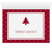 初めてのクリスマスカップル写真クリスマスカード (内部横(下))