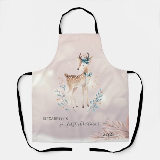 初めてのクリスマスカワイディアホリデイ エプロン (正面)
