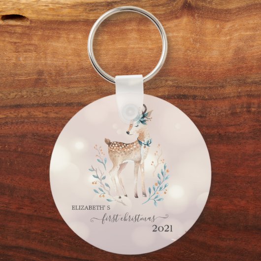 初めてのクリスマスカワイディアホリデイ キーホルダー (正面)