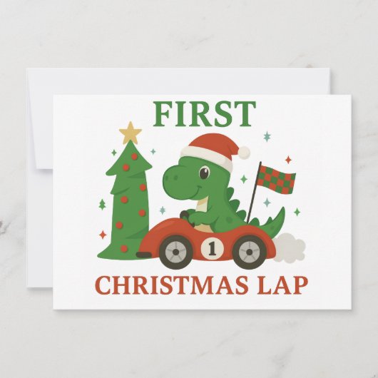 初めてのクリスマスカード ノートカード (正面)