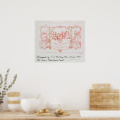 初めてのクリスマスカードJ.C.Horsley, 1843 ポスター (キッチン)