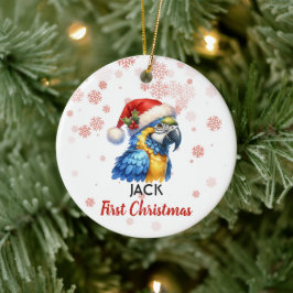 初めてのクリスマスキュートマコーパロットベビーオーナメント セラミックオーナメント