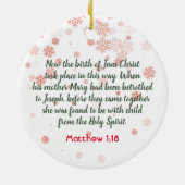 初めてのクリスマスキュートマコーパロットベビーオーナメント セラミックオーナメント (裏面)