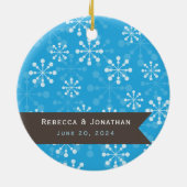 初めてのクリスマスクリスマスの飾り付け セラミックオーナメント (裏面)