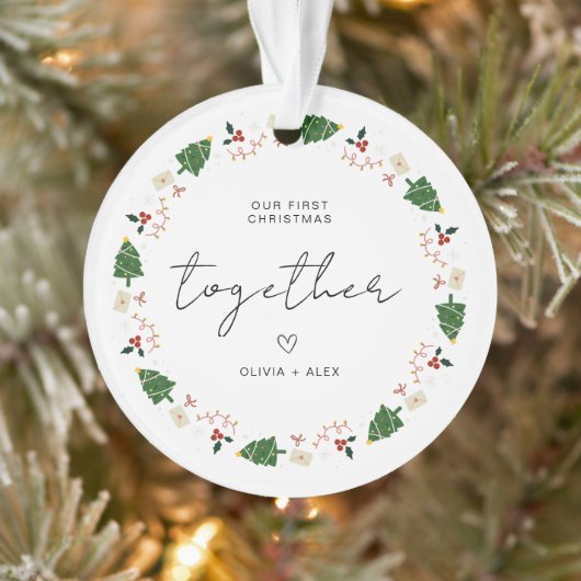 初めてのクリスマスクリスマス・カップル・ギフト記念 オーナメント (ツリー)