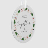 初めてのクリスマスクリスマス・カップル・ギフト記念 オーナメント (正面)