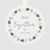 初めてのクリスマスクリスマス・カップル・ギフト記念 オーナメント (正面)