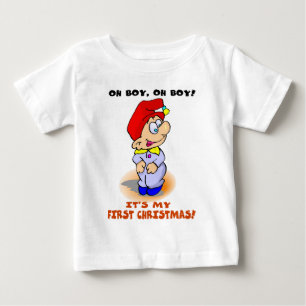 初めてのクリスマスシャツ ベビーTシャツ