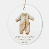 初めてのクリスマスシンプル誕生写真と セラミックオーナメント (左)