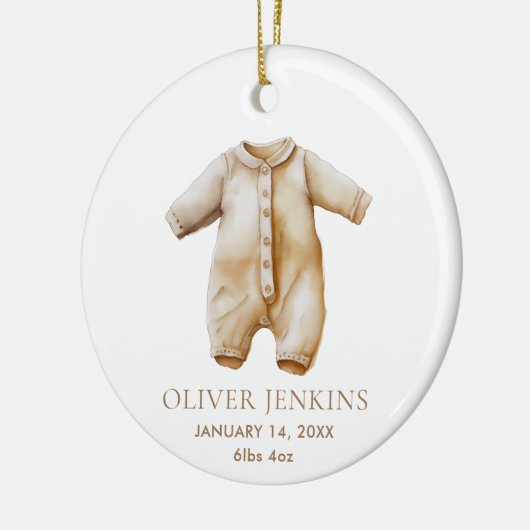 初めてのクリスマスシンプル誕生写真と セラミックオーナメント (左)