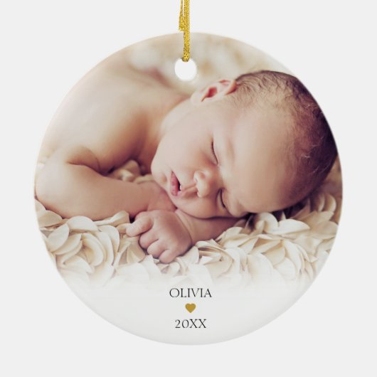 初めてのクリスマススクリプト2写真オーナメント セラミックオーナメント (裏面)