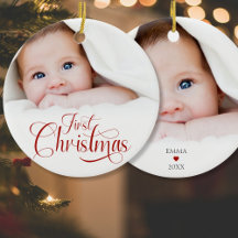 初めてのクリスマススクリプト2写真オーナメント