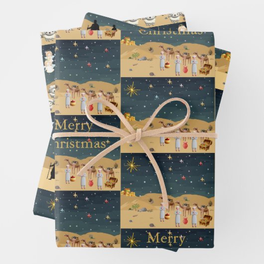 初めてのクリスマスストーリー3D ラッピングペーパーシート (インサイチュ)